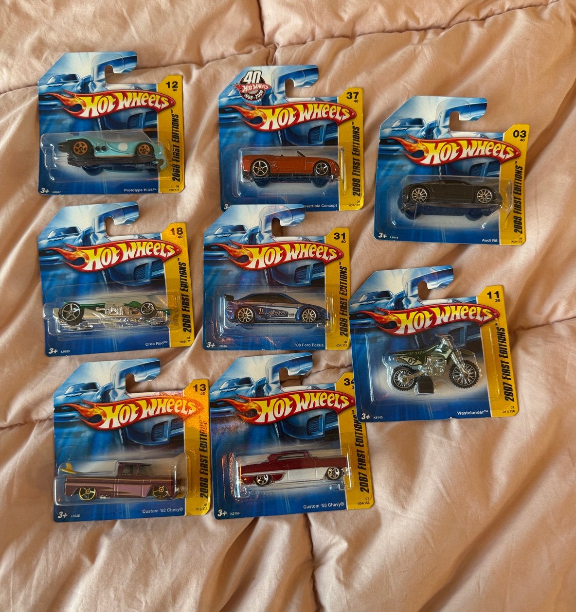 Hot Wheels 2007/2008 First Editions Collectie (8 stuks), Ophalen of Verzenden, Nieuw