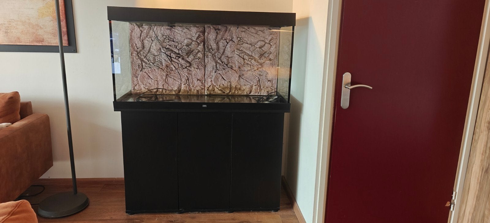 Juwel 350 met kast. LEEG, Ophalen, Inclusief deksel, Zo goed als nieuw, Leeg aquarium