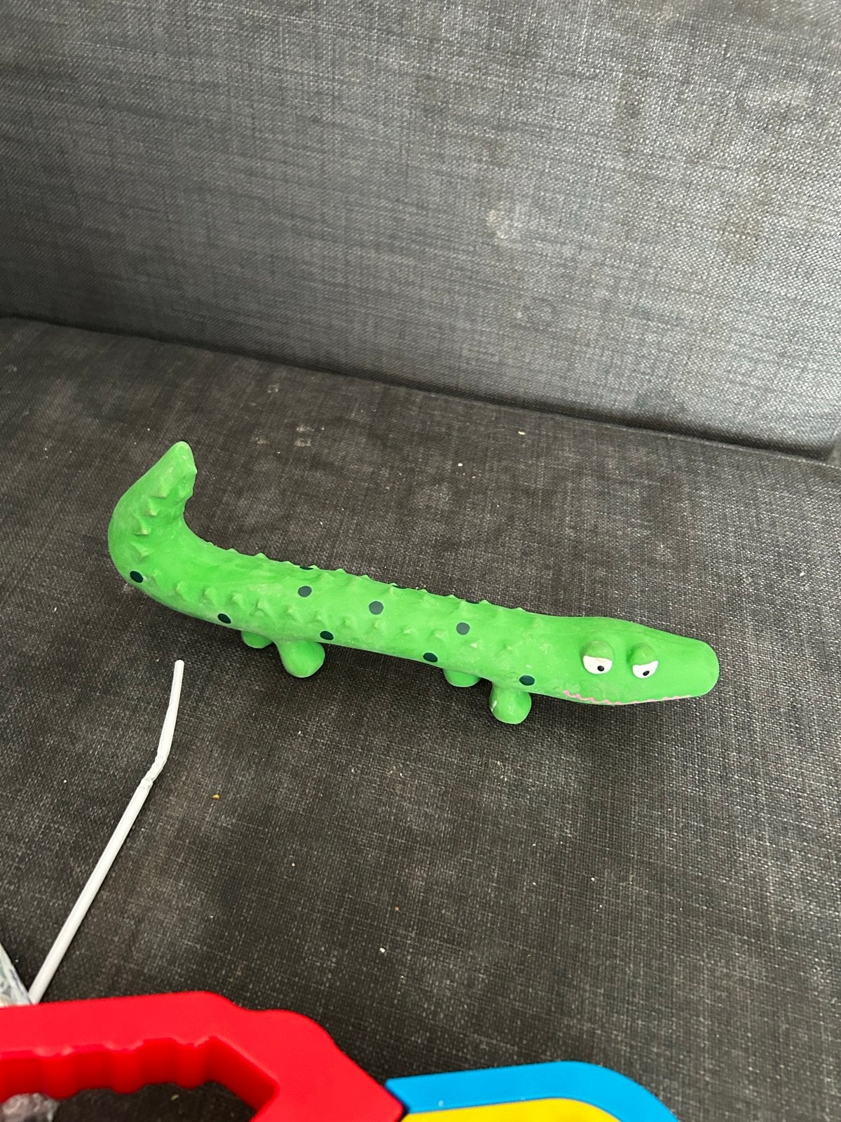Groene krokodil bijtspeeltje voor baby's, Ophalen of Verzenden, Gebruikt, Jongen of Meisje