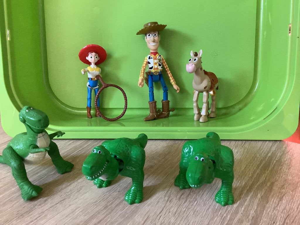5 versch. Toy Story figuren los te koop  2,50 euro/stuk, Verzamelen, Ophalen of Verzenden, Zo goed als nieuw