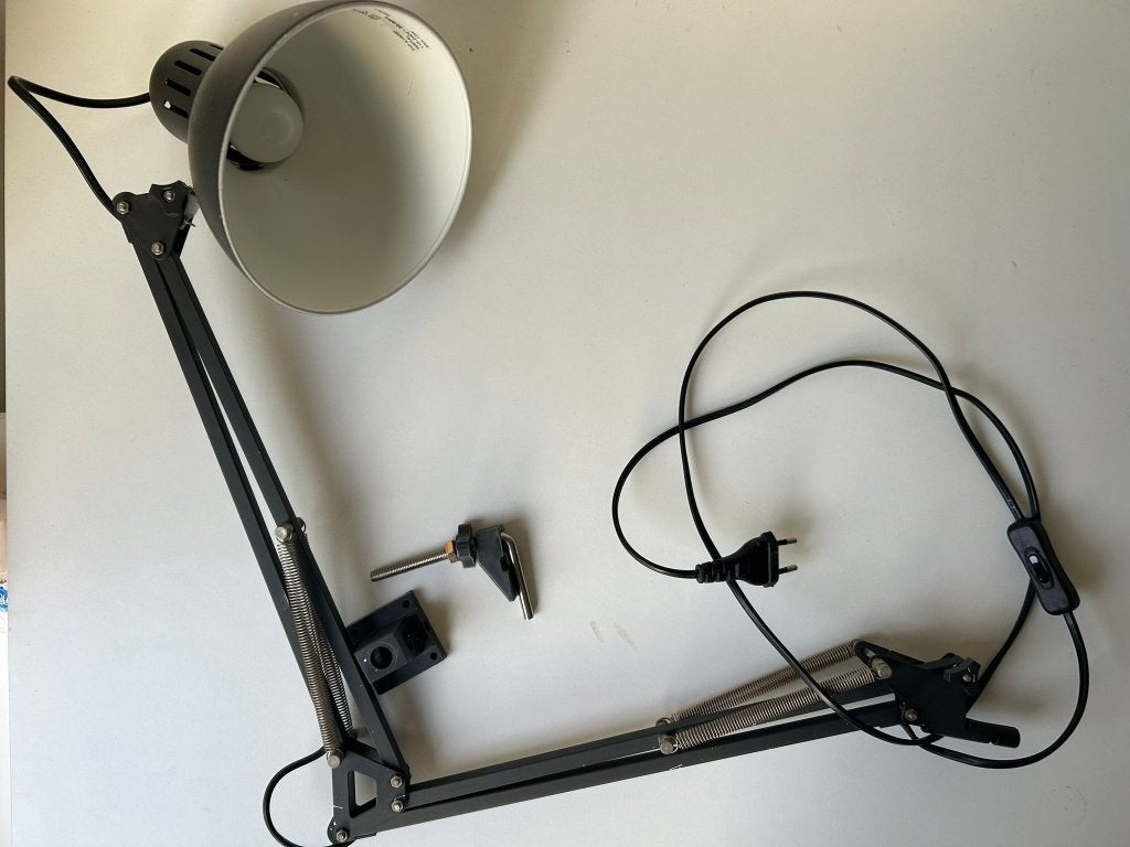 Adjustable clamp desk lamp, Ophalen, Bureaulamp, Scandinavisch, 60 cm