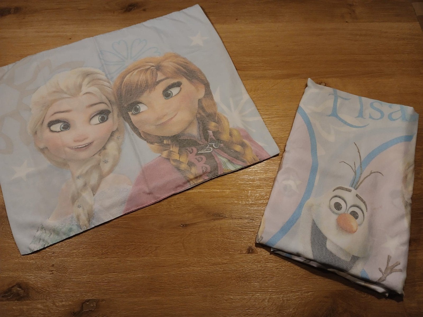 Eenpersoons dekbedovertrek Frozen Elsa Anna Olaf, Ophalen, Gebruikt, Eenpersoons, Blauw