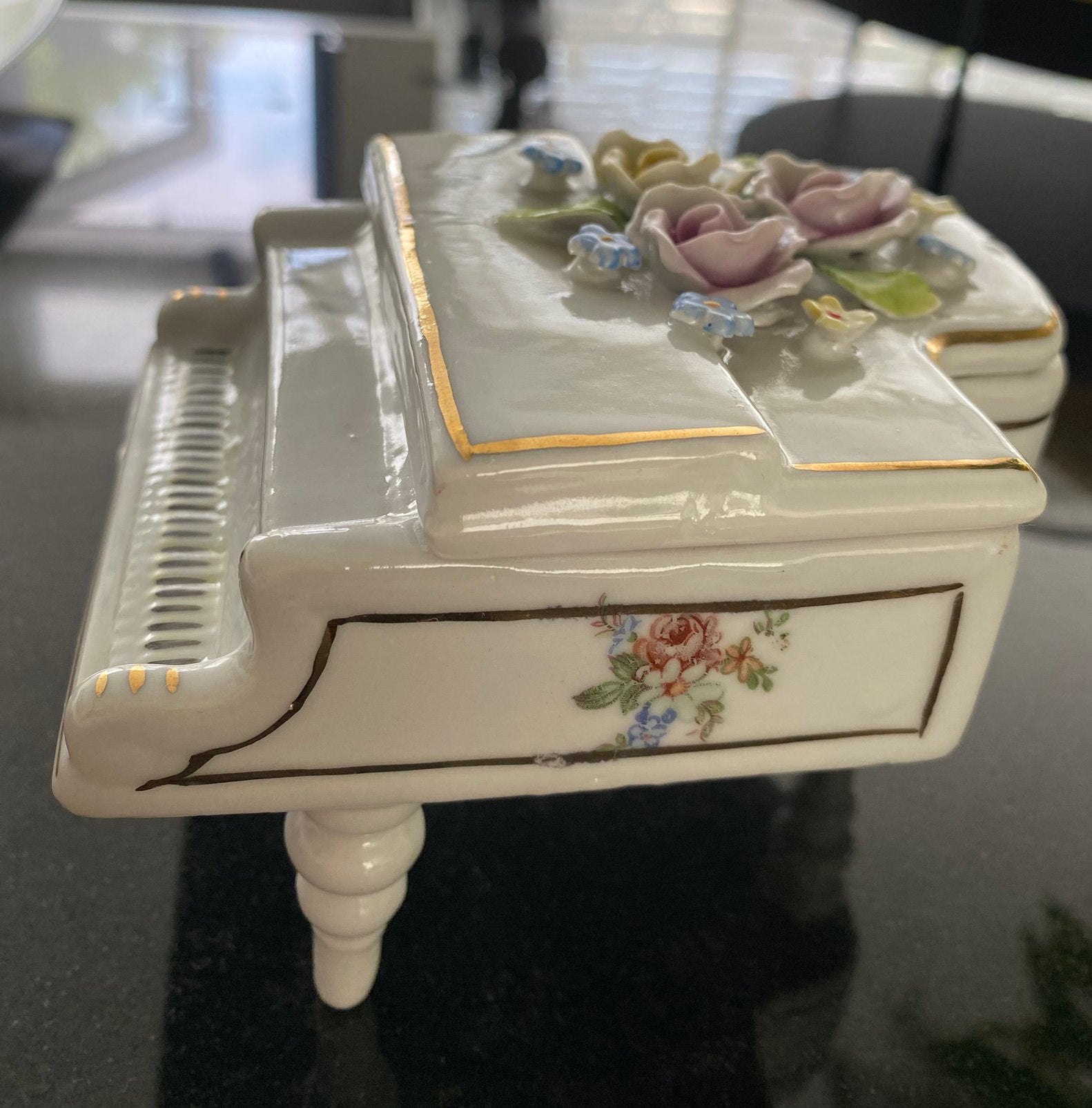 Piano sieradendoosje - dekseldoosje -13 cm, Ophalen of Verzenden