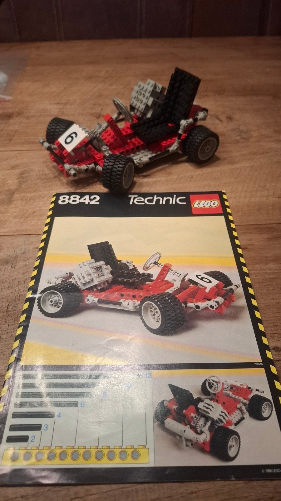 Lego Technic Go-Kart 8842 - Vintage Bouwset, Gebruikt, Lego, Compleet, Ophalen of Verzenden