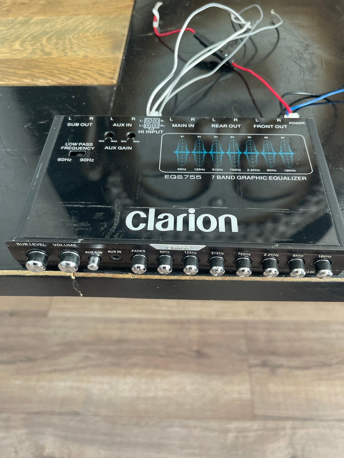 Clarion EQS755 7-bands Grafische Equalizer, Auto diversen, Ophalen of Verzenden, Gebruikt