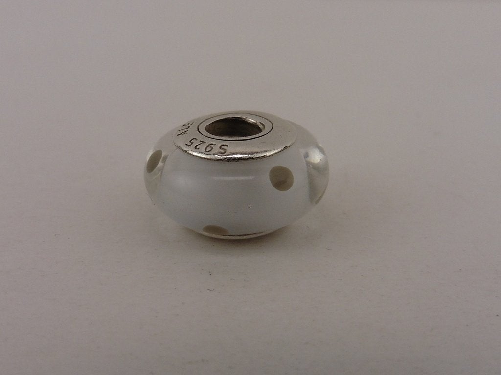 Zilveren Pandora bedel                                  Z40c, Sieraden, Tassen en Uiterlijk, Bedels, Gebruikt, Glas of Kristal