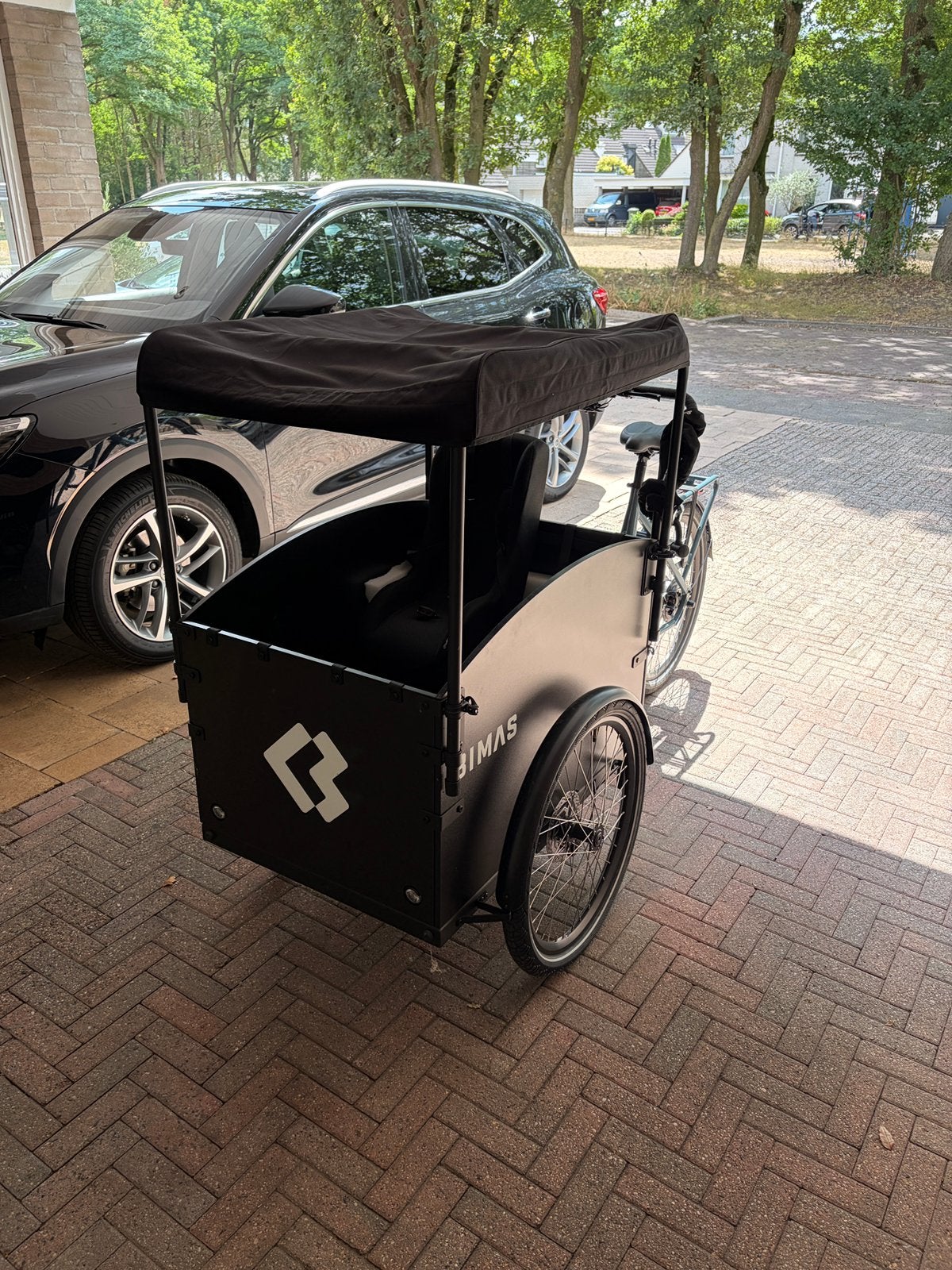 Zgan bimas bakfiets, 4 kinderen of meer, Huif, Zo goed als nieuw, Schijfrem