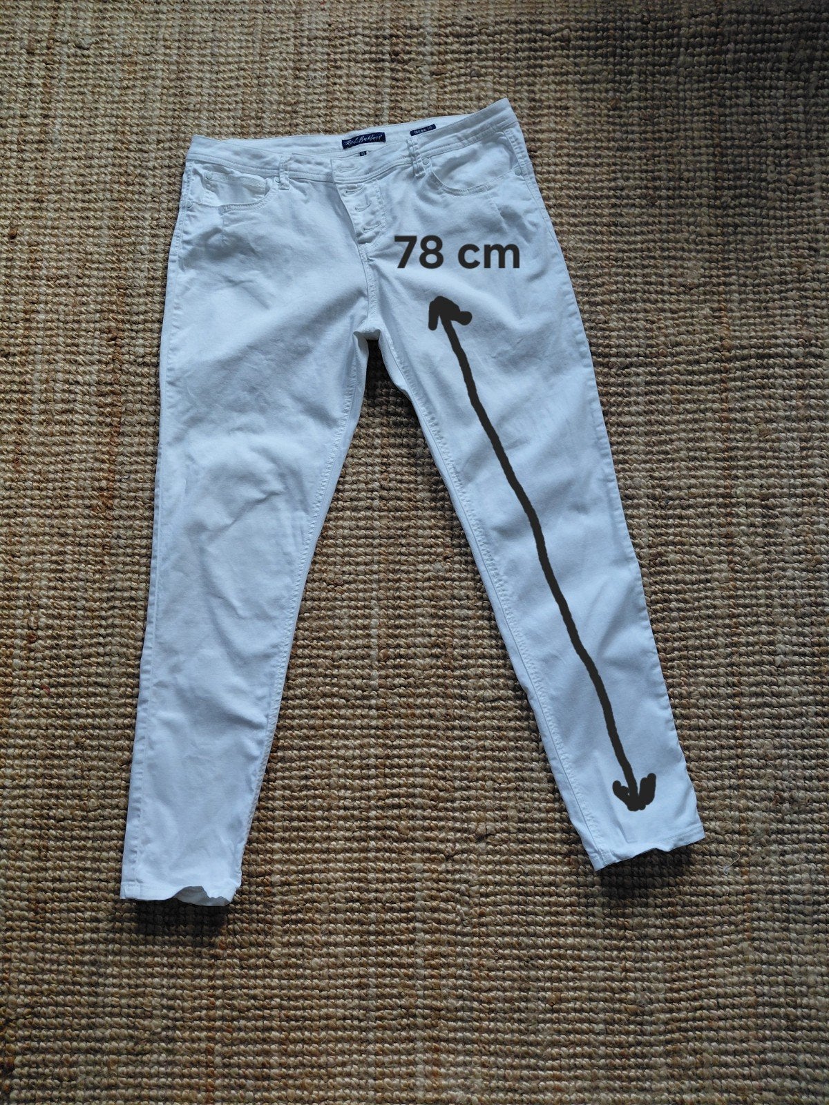Red Button - witte jeans mt. 44, Wit, Ophalen of Verzenden, Zo goed als nieuw, W33 - W36 (confectie 42/44)