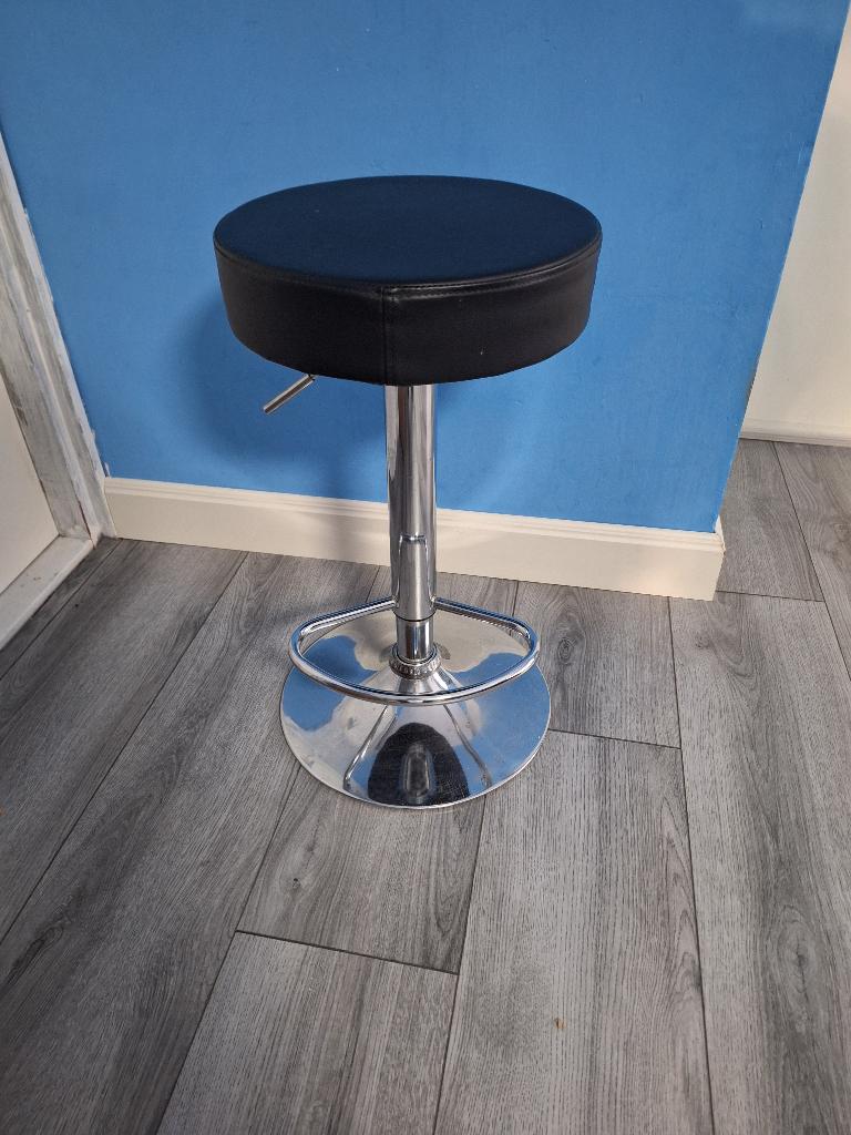 Bar kruk, Huis en Inrichting, Barkrukken, Ophalen, Gebruikt, 60 tot 90 cm, Leer