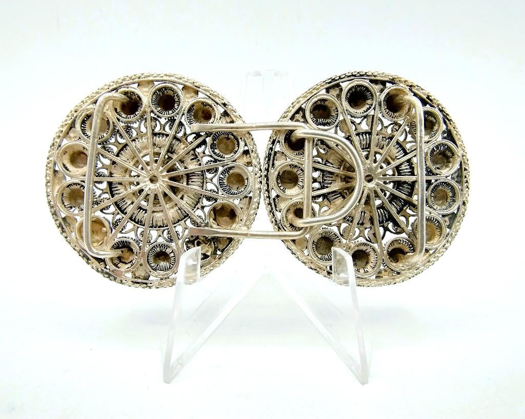 Zilveren ceintuurgesp, Zeeuwse klederdracht, 19e eeuws, Sieraden, Tassen en Uiterlijk, Antieke sieraden, Verzenden, Zilver, Overige typen