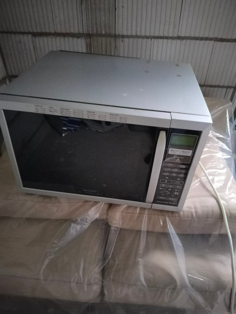 Sharp Sensor & Grill Hot Air R-967 – Combi-magnetron, Ophalen, Combimagnetron, Gebruikt, Inbouw