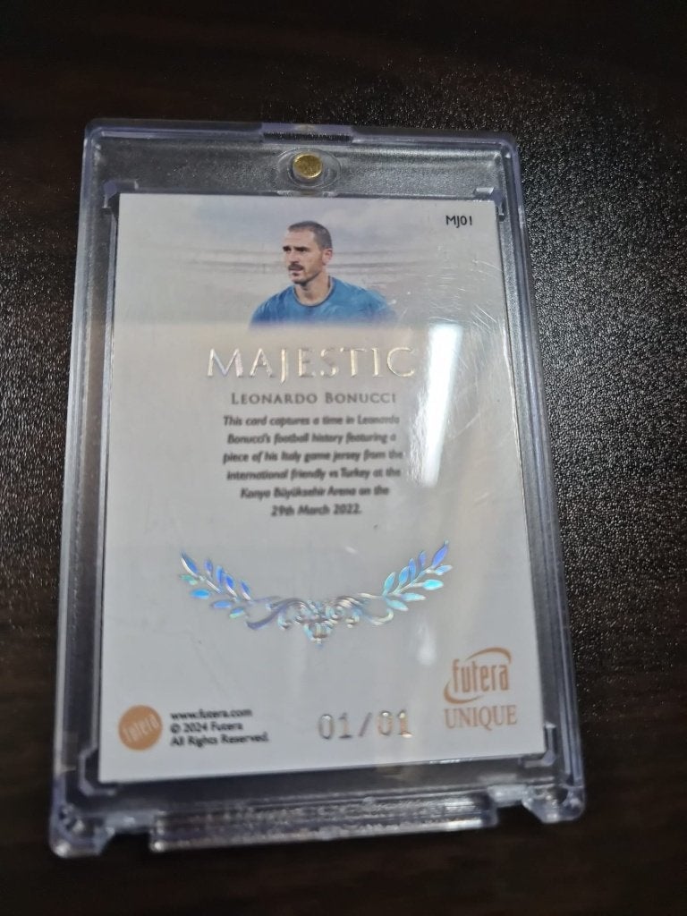 Futera Bonucci PATCH 1/1 Voetbalkaart, Ophalen of Verzenden, Nieuw, Buitenlandse clubs, Spelerskaart