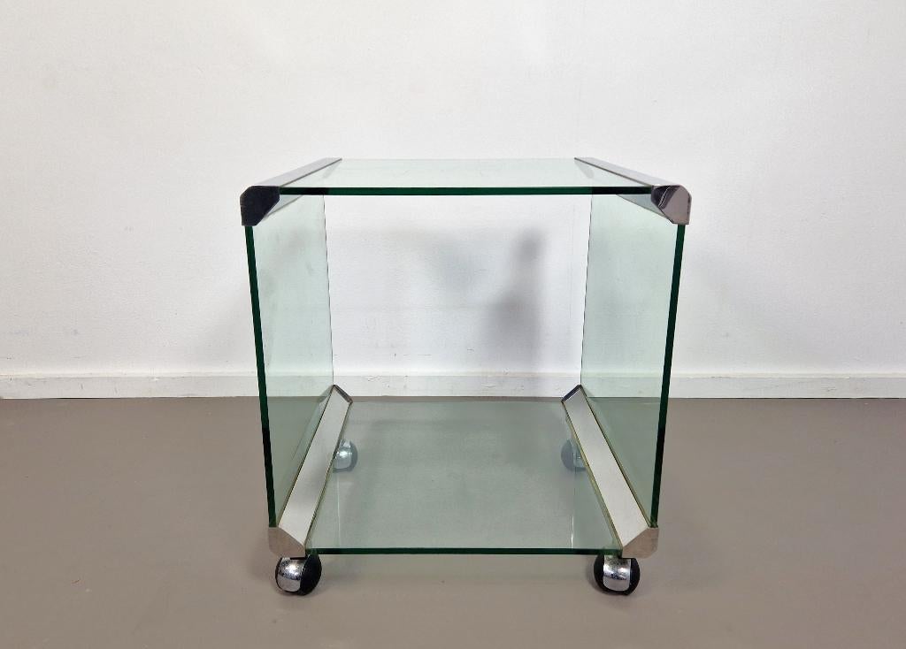 Gallotti & Radice | Vintage Trolley | Bijzettafel, Ophalen, Minder dan 55 cm, Gebruikt, -