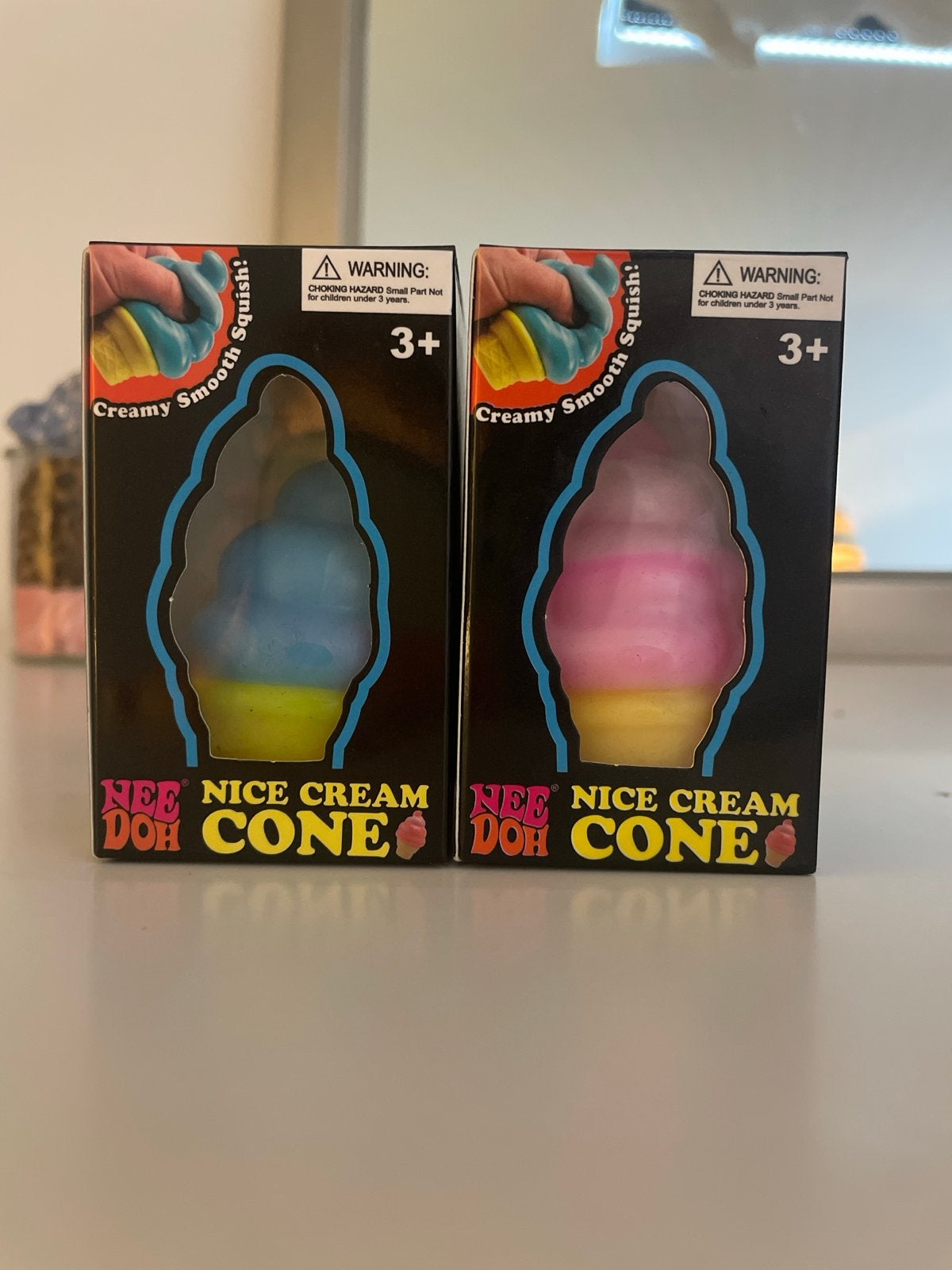 NeeDoh Nice Cream Cone Squishy - Set van 2, Ophalen of Verzenden, Nieuw, Jongen of Meisje