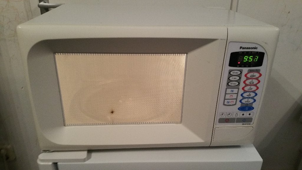 Panasonic Solo magnetron touch knoppen werkt Super, Witgoed en Apparatuur, Ophalen, Draaiplateau, Magnetron, Zo goed als nieuw