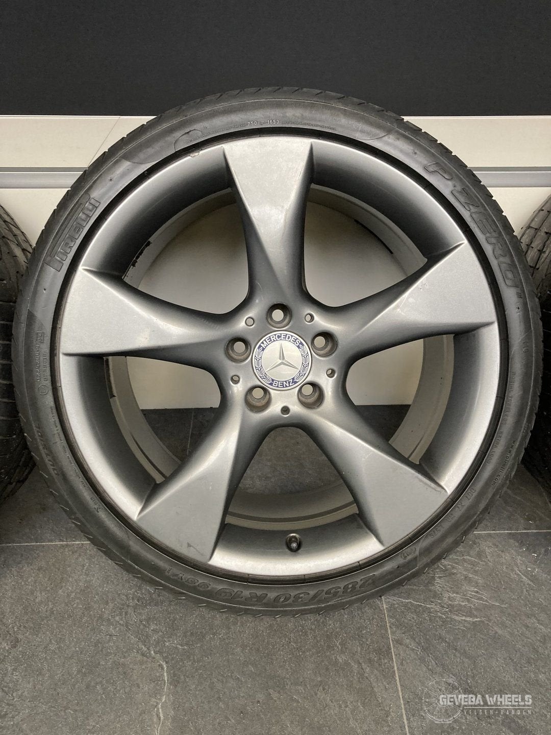 19” originele Mercedes-Benz CLS W218 velgen + banden 5x112, 19 inch, Gebruikt, 255 mm, -
