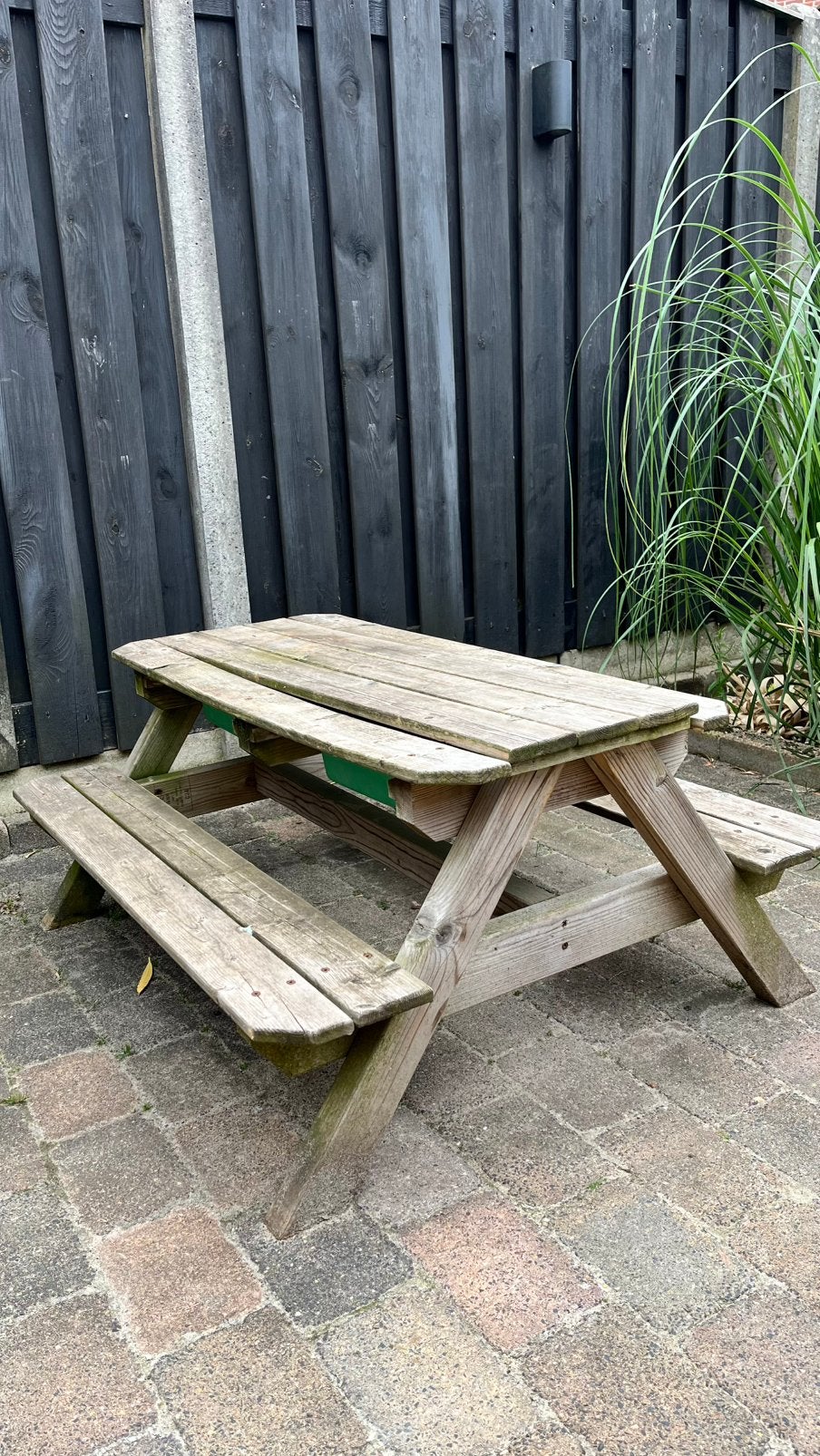 Picknicktafel voor kinderen, Tuin en Terras, Gebruikt, Rechthoekig, Hout, Ophalen