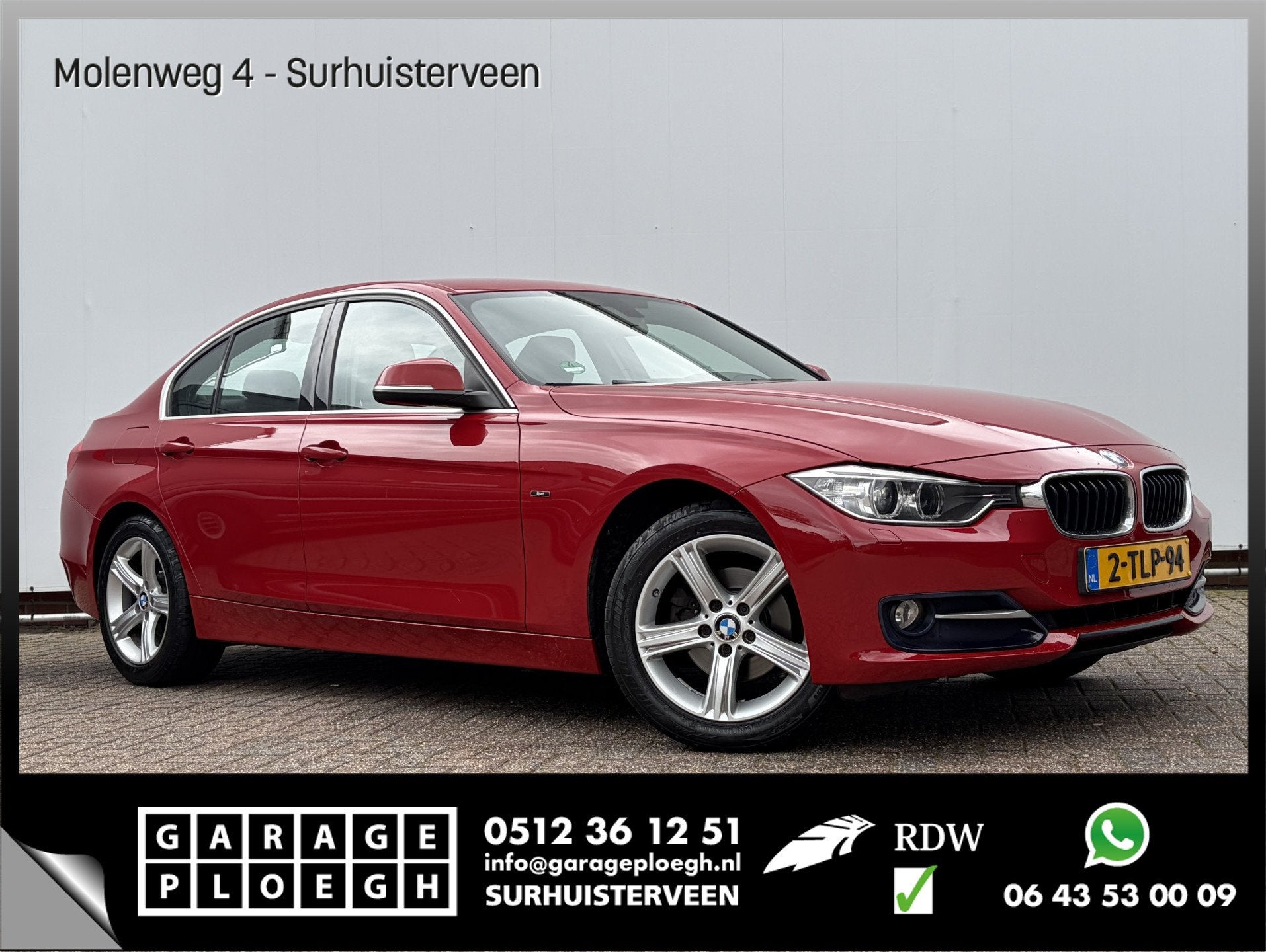 BMW 3-serie 316i High Executive Leder Sportzetels Red Chili, Auto's, Automaat, Gebruikt, Euro 6, 3-Serie