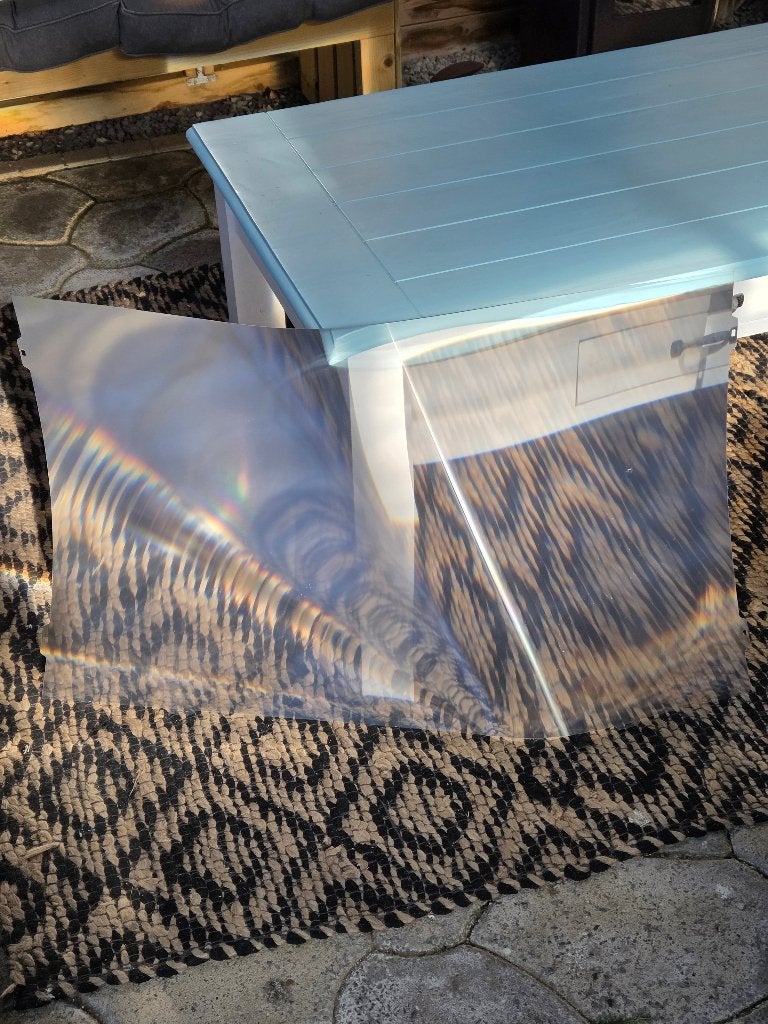 Plexiglas Polycarbonaat Plastic. 95cm x 54cm x 0,2mm, Ophalen, Zo goed als nieuw, Kunststof