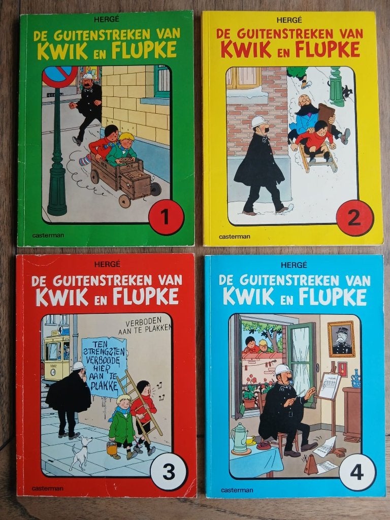De guitenstreken van kwik en flupke 1 t/m 4, Boeken, Eén stripboek, Verzenden, Gelezen