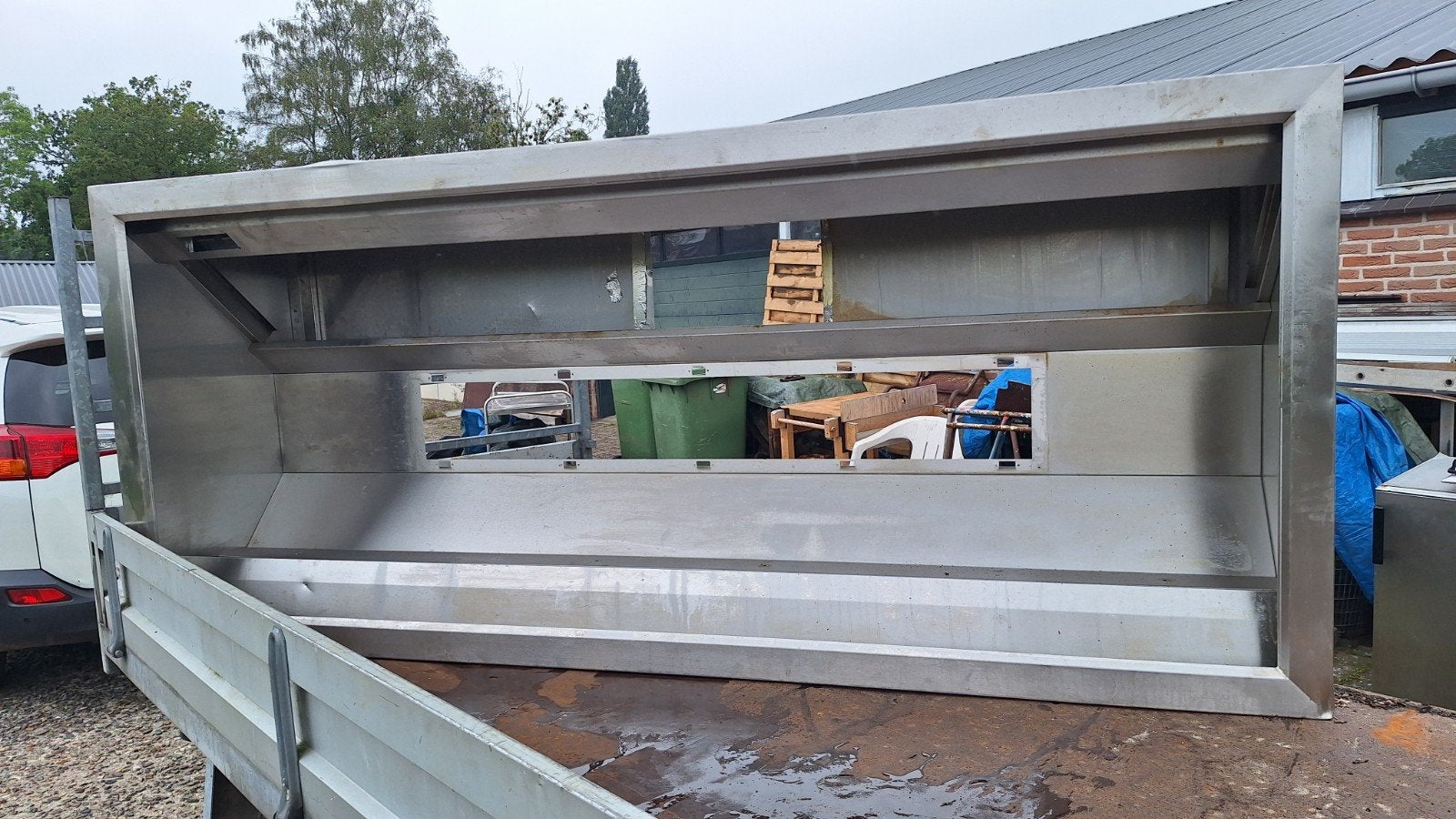 afzuigkap rvs compleet met filters  en ledlamp bieden, Witgoed en Apparatuur, Ophalen, Wandschouwkap