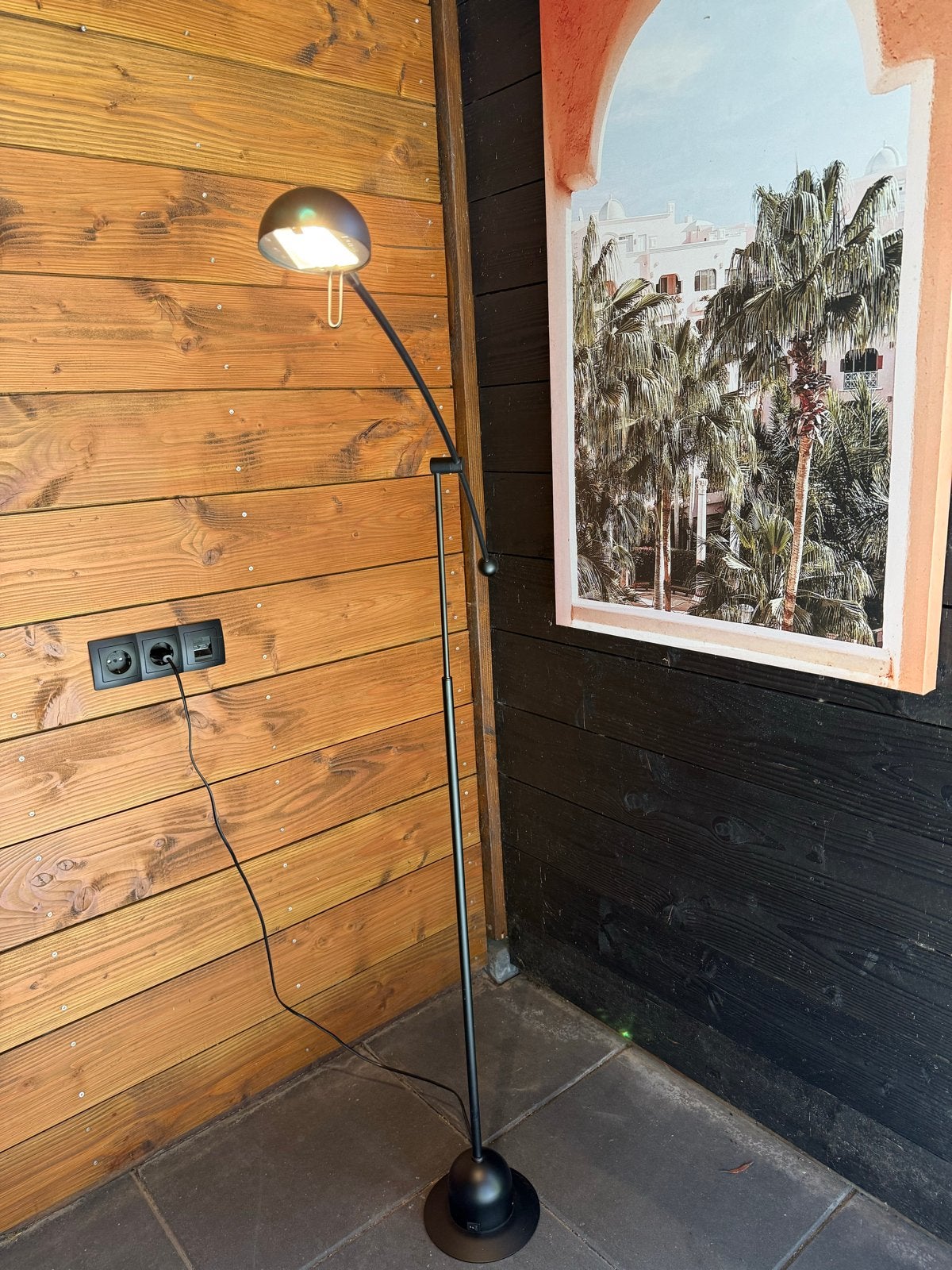 Massive vloerlamp zwart, verstelbaar, Ophalen, Gebruikt, Overige fittingen, Metaal