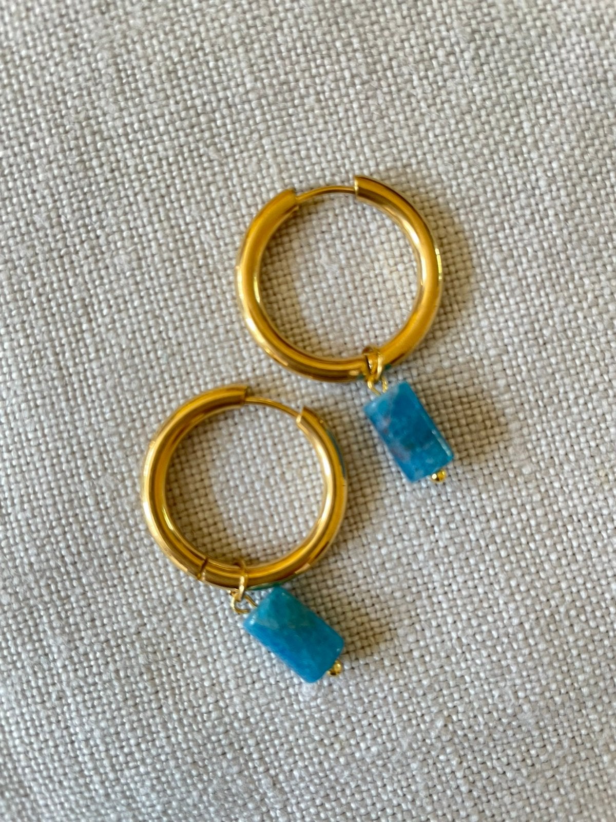 Pyrite oorbellen/ creolen, Sieraden, Tassen en Uiterlijk, Oorbellen, Overige materialen, Hangers, Nieuw, Ophalen of Verzenden
