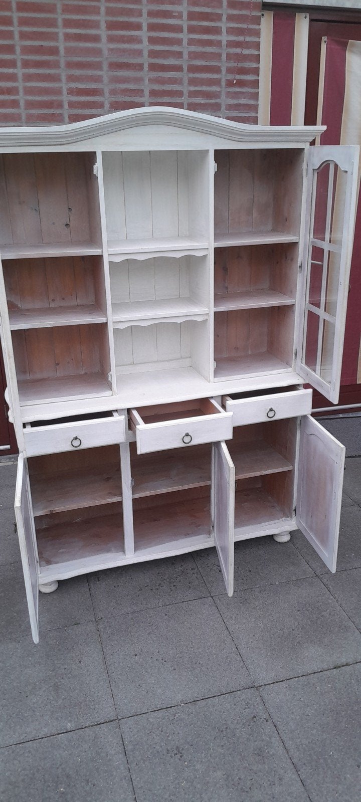 Gratis ophalen buffetkast massief hout. Zie tekst, Ophalen, Gebruikt, 25 tot 50 cm, 200 cm of meer
