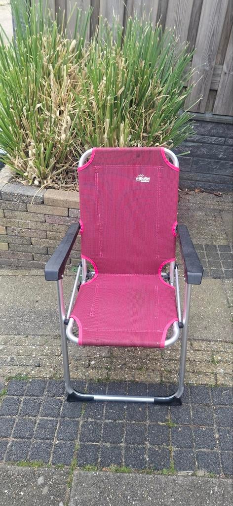 Kinder kampeerstoeltje Vrijbuiter Outdoor - Roze, Ophalen, Gebruikt, Campingstoel