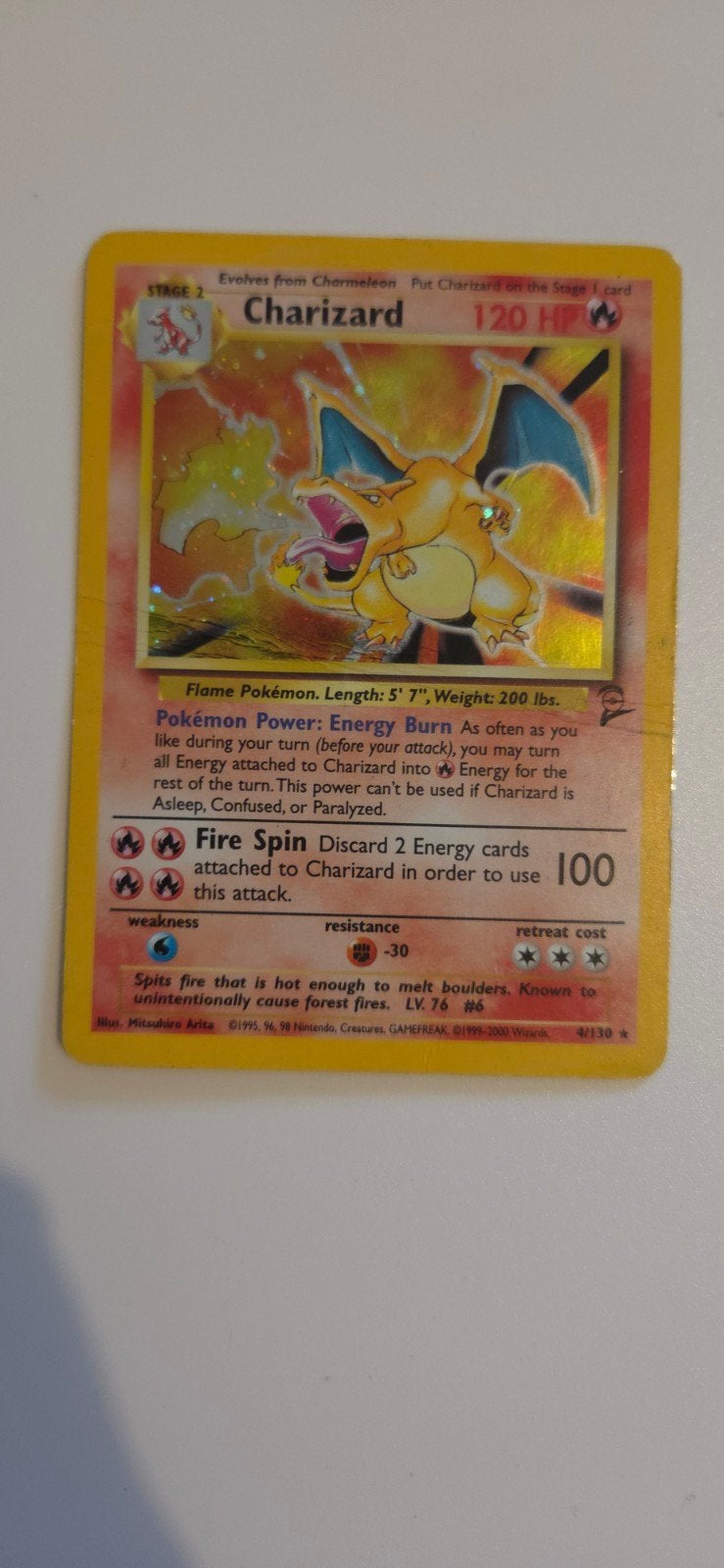 Charizard 4/130, Ophalen of Verzenden