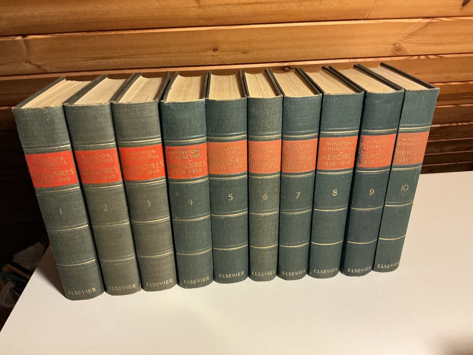 Winston Chuchill Memoires 1939- 1945 , 10 delen ,, Boeken, Ophalen, Zo goed als nieuw
