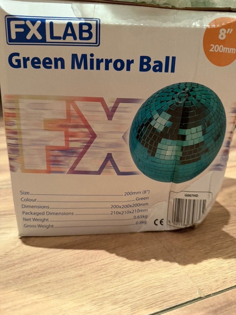 Groene Discobal 200mm (8 inch), Ophalen of Verzenden, Nieuw, Feestartikel, Overige