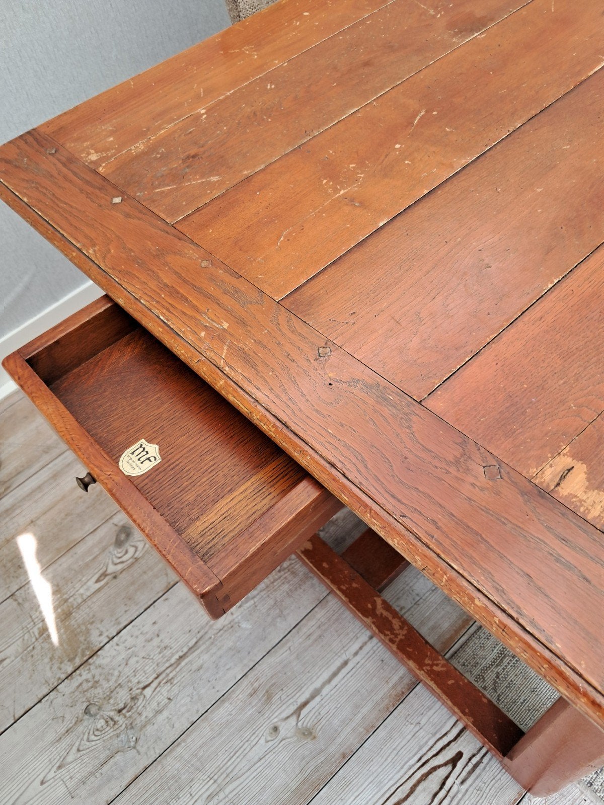 Kersenhouten handgemaakte tafel van Schuitema, Ophalen