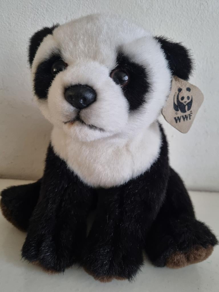 Orig,Wwf,PANDA BEER,21cm,Levensecht,(Leer)Label,21cm,Inwst!, Overige merken, Overige karakters, Beer, Ophalen of Verzenden