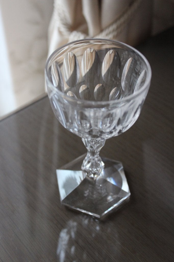 Antieke Val St Lambert sherry glazen set van 4 c 1930, Ophalen of Verzenden