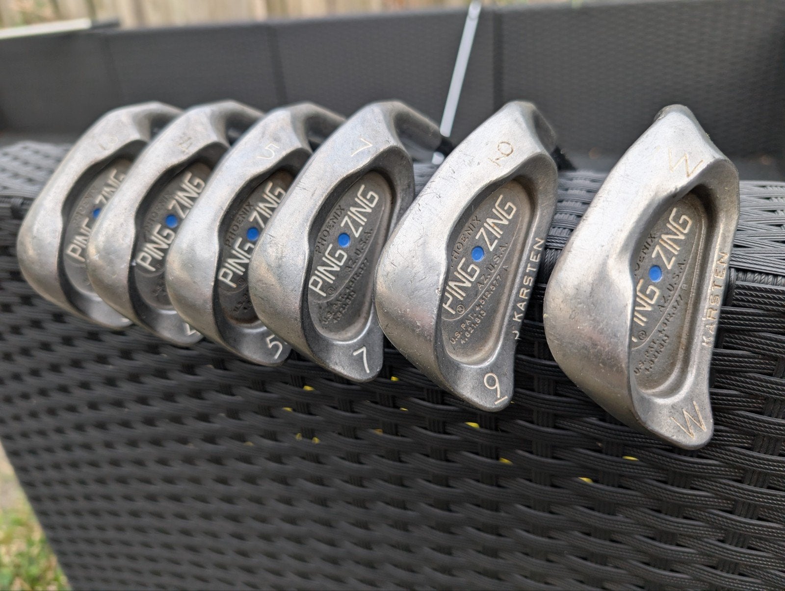 Ping Zing Golfclubs graphite set (3, 4, 5, 7, 9, W), Ophalen of Verzenden, Gebruikt, Set, Ping