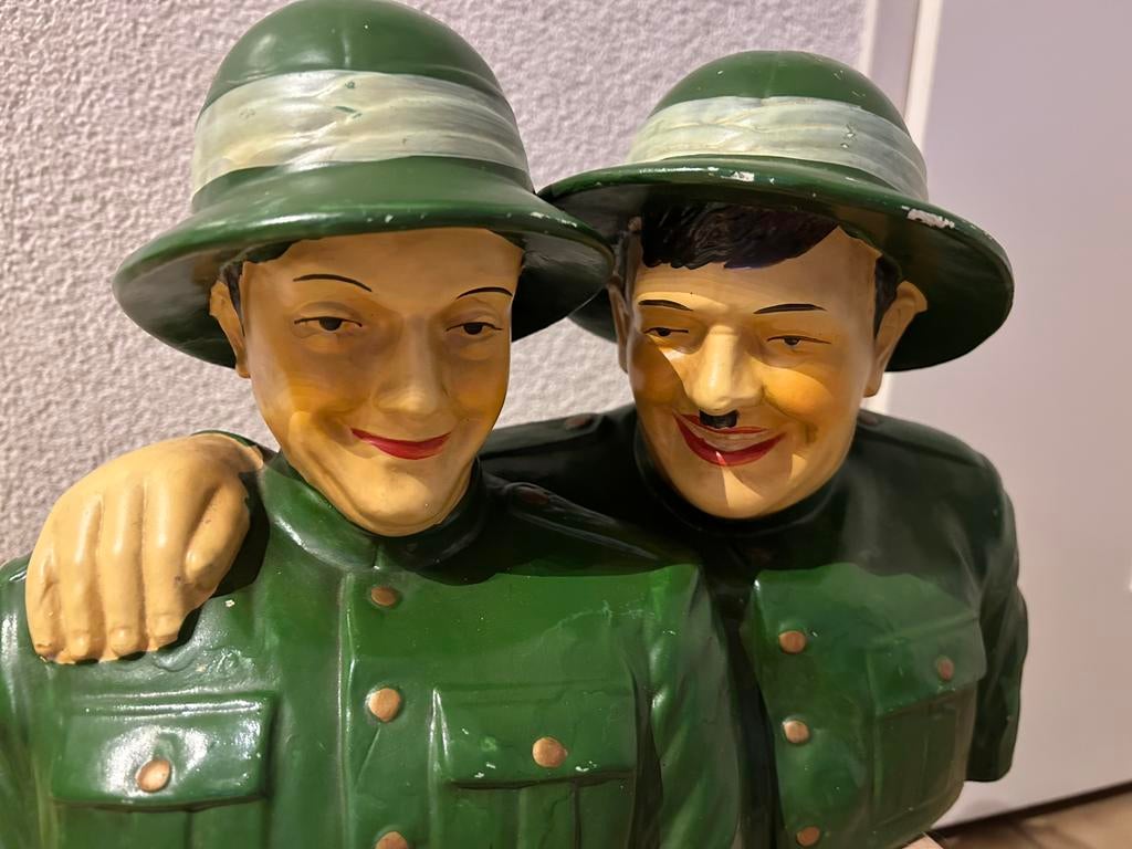 Laurel & Hardy (Dikke & Dunne) buste beeld, Ophalen of Verzenden, Zo goed als nieuw