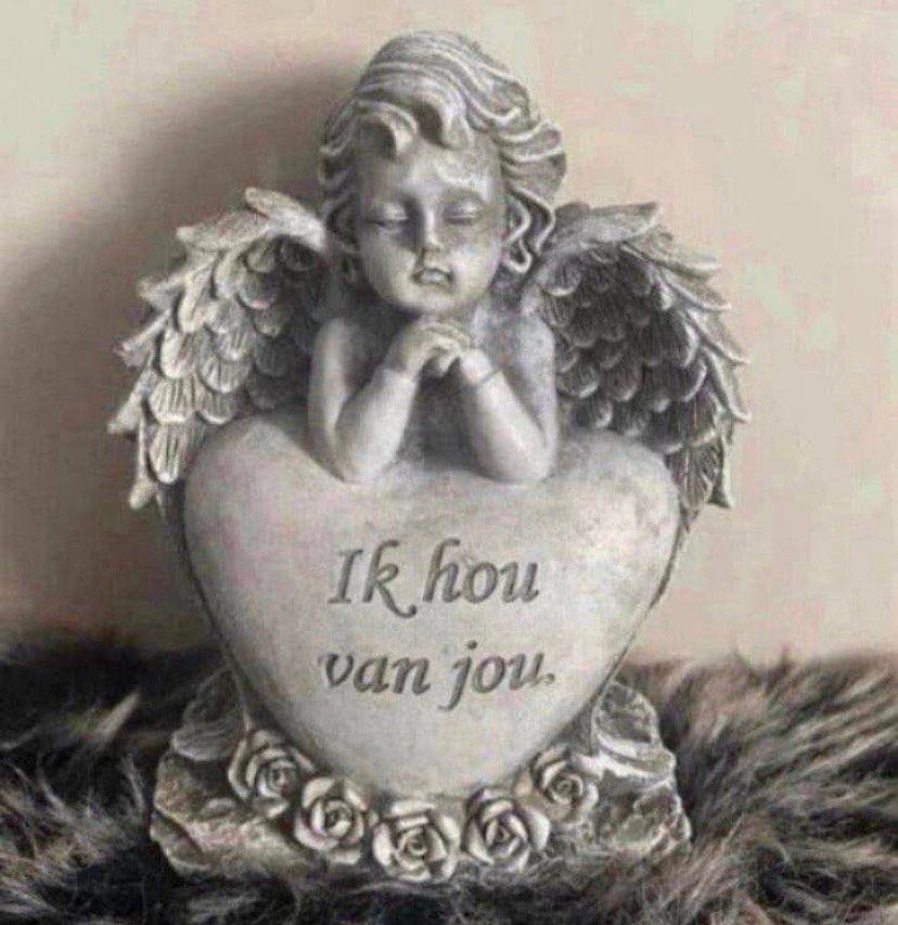 Engel beeldje / ik hou van jou tekst, Verzenden, Nieuw, Overige typen