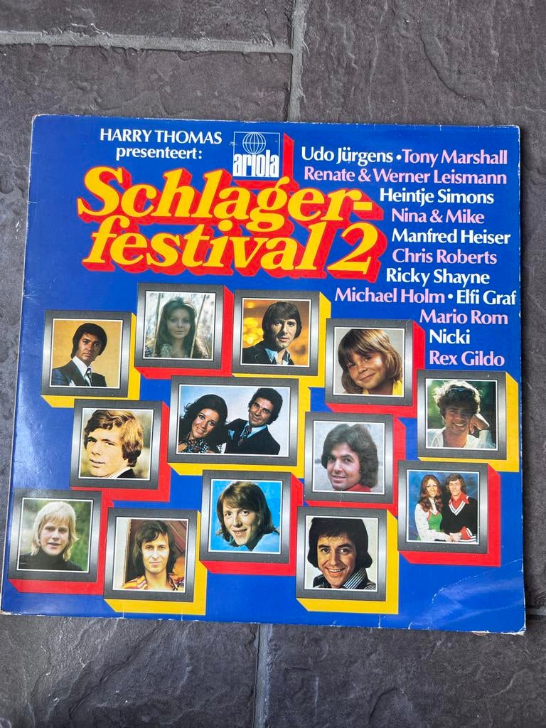 Harry Thomas presenteert: Schlagerfestival 2 LP, Ophalen of Verzenden, Gebruikt