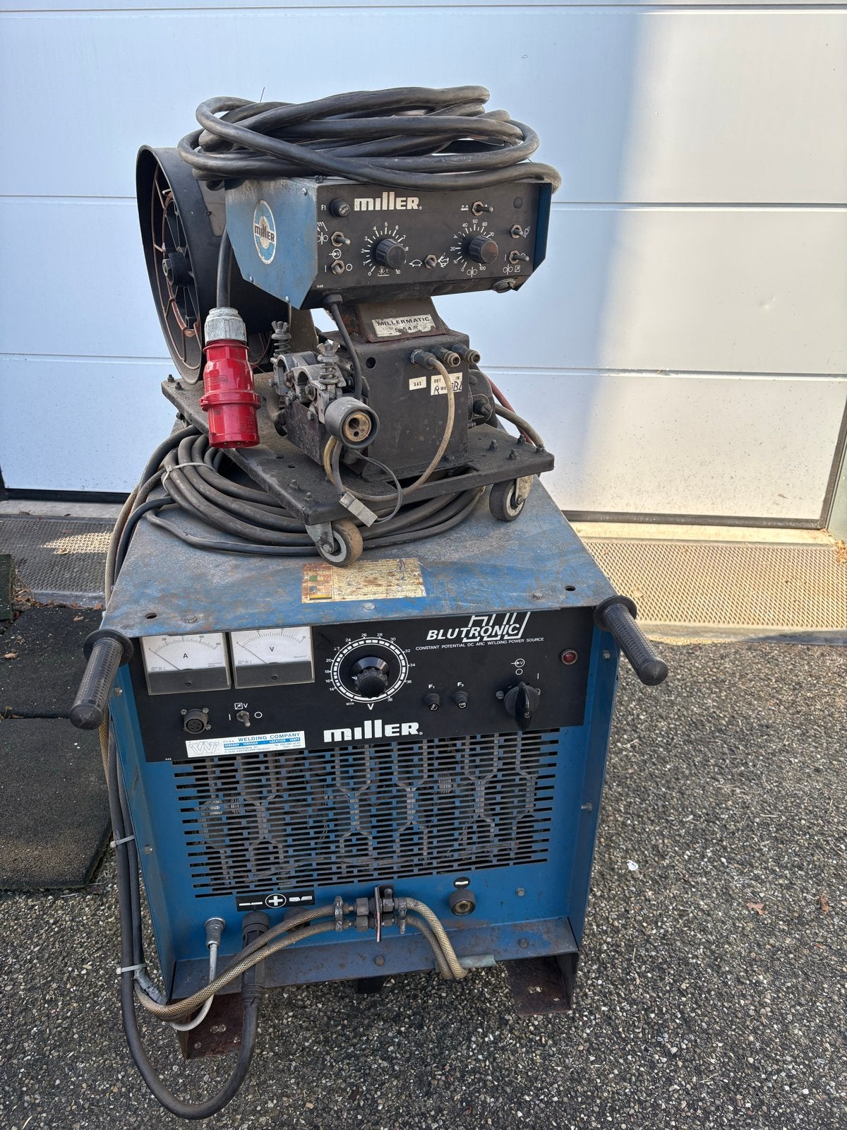 Miller Blutronic 600 lasapparaat met Millermatic draadaanvoe, Ophalen, Gebruikt, 250 ampère of meer, Overige typen
