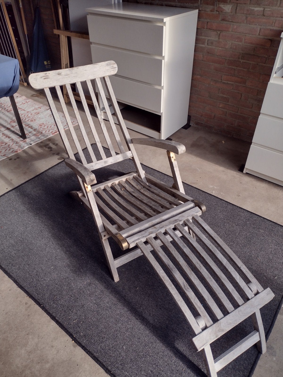 Dekstoel, Tuin en Terras, Ophalen of Verzenden, Hout, Inklapbaar