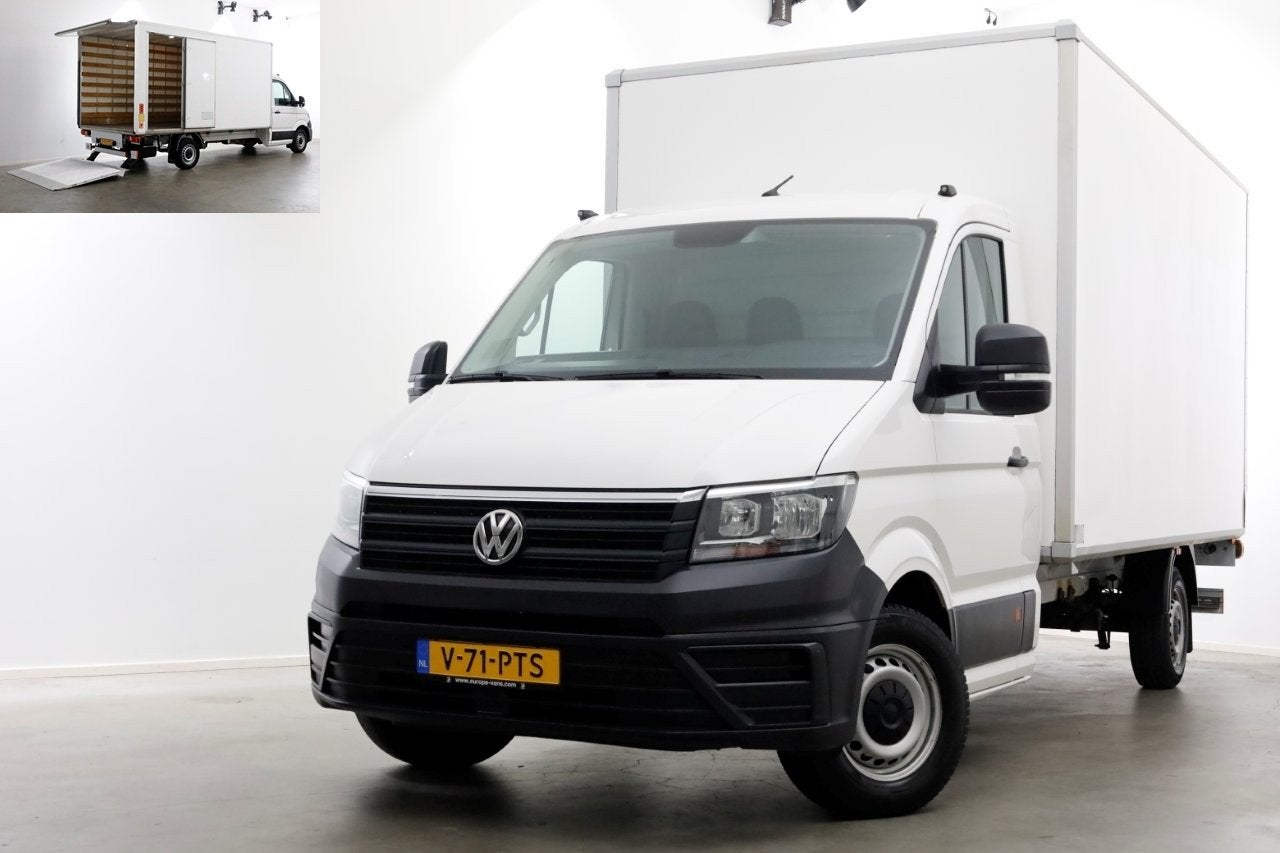 Volkswagen Crafter 35 2.0 TDI 140pk Bakwagen met laadklep en, Auto's, Voorwielaandrijving, Dealer onderhouden, Gebruikt, Euro 6