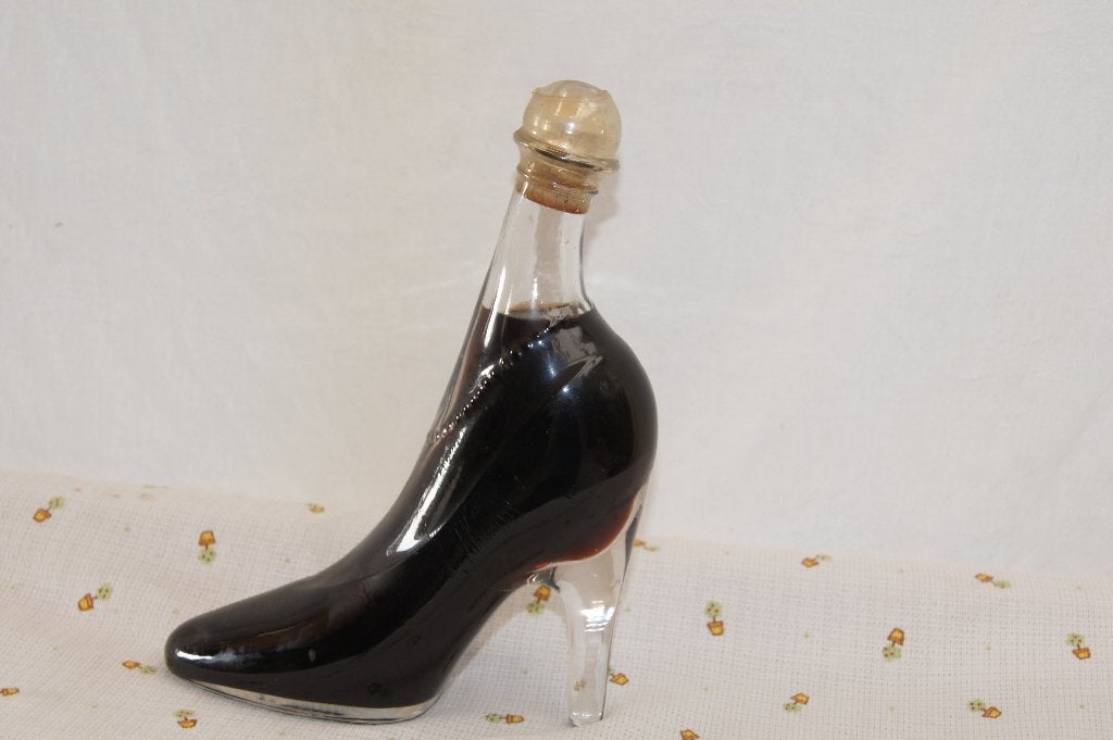 Schoen flesje met likeur / Fles / Heks, Antiek en Kunst, Ophalen of Verzenden