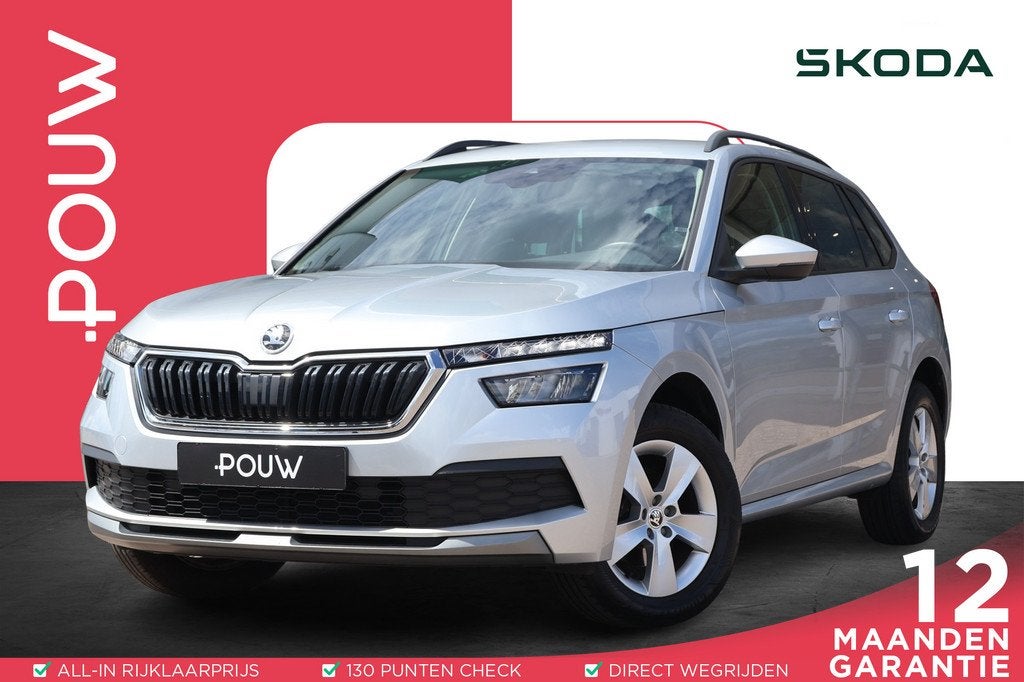 Skoda Kamiq 1.0 TSI 110pk DSG Ambition | Trekhaak | Apple Ca, 12 maanden, Stof, Gebruikt, Origineel Nederlands