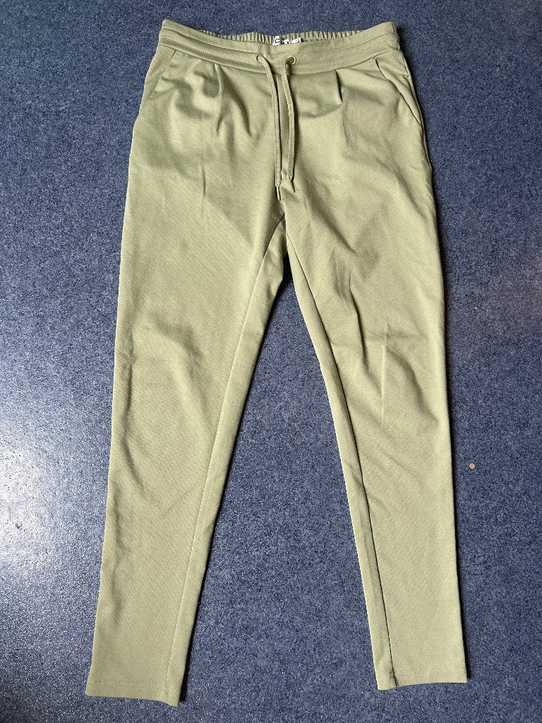 Ichi groene tailored pantalon mt M, Maat 38/40 (M), Ophalen of Verzenden, Lang, Gedragen