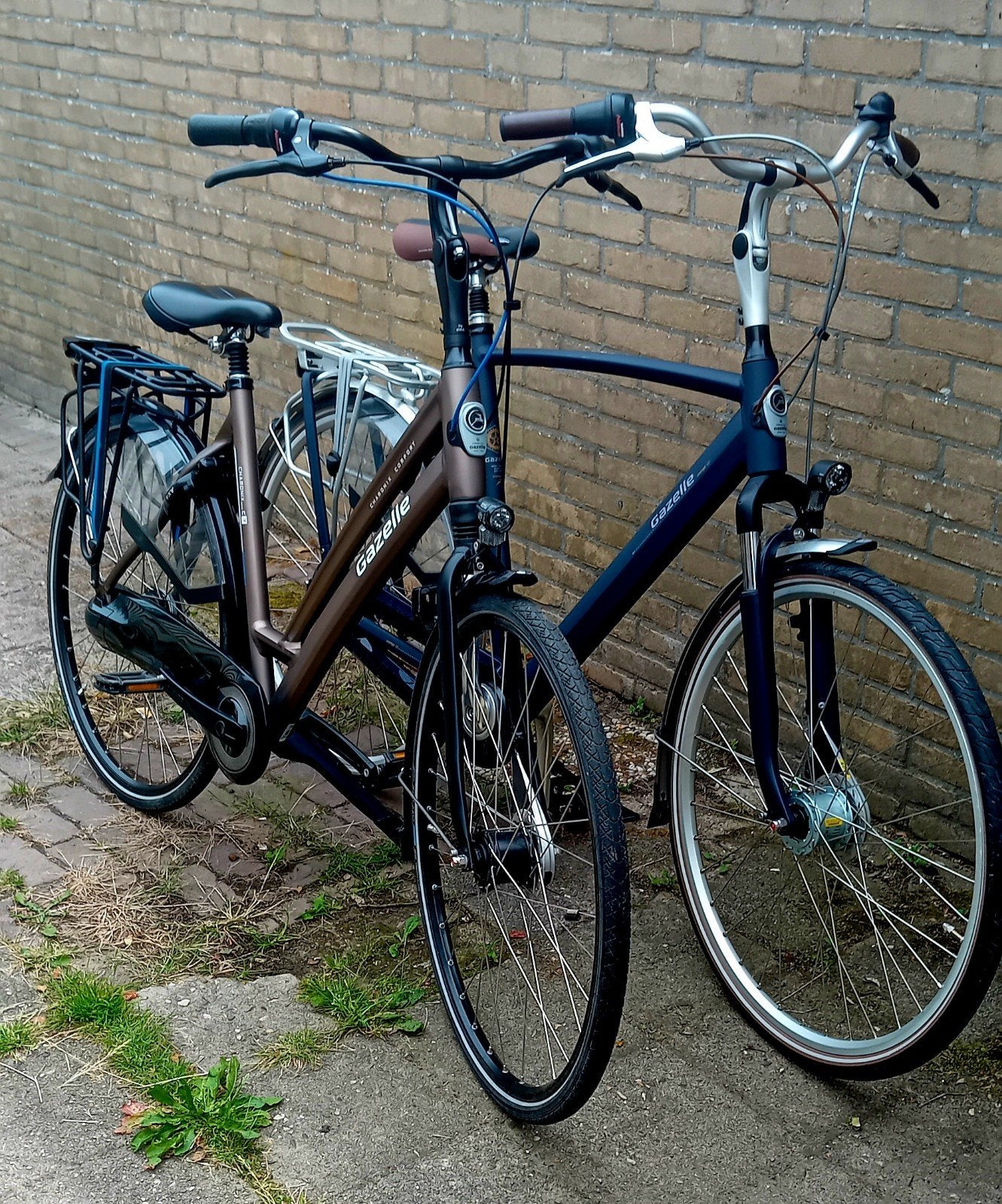 Te koop Set Gazelle chamonix C7 53cm & Gazelle Orange C7 H61, 56 cm of meer, Ophalen, Zo goed als nieuw, Gazelle