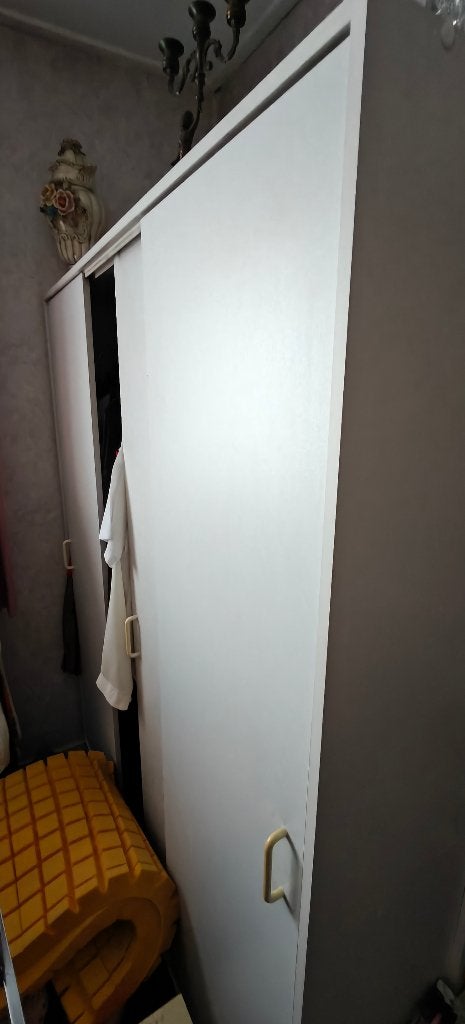Kledingkast met schuifdeuren - 160x140x60 cm, Ophalen, Overige materialen, Gebruikt, 100 tot 150 cm