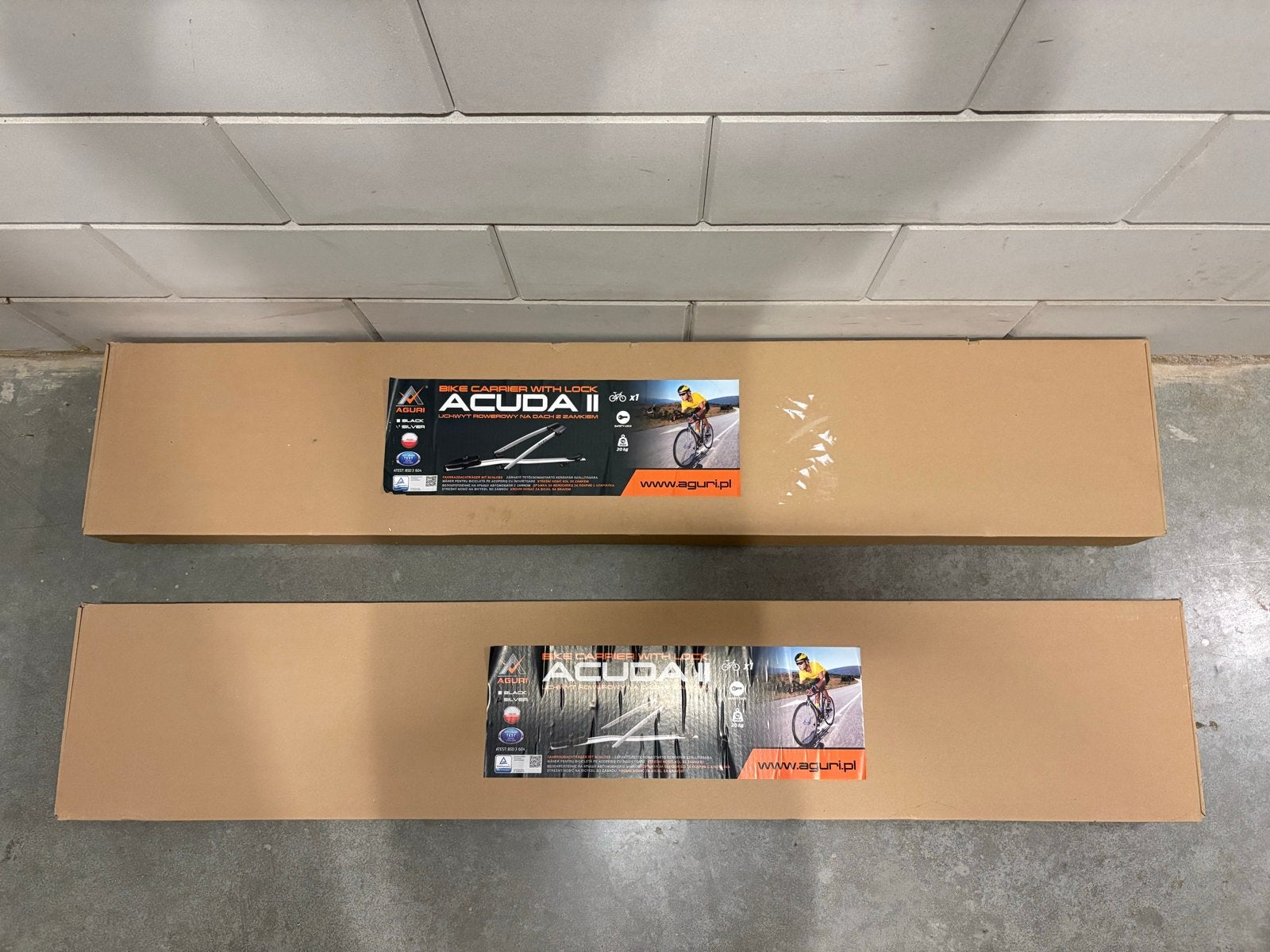 Aguri Acuda II Dakdrager Fietsendrager (2 stuks), Ophalen, 2 fietsen, Nieuw, Dakdrager