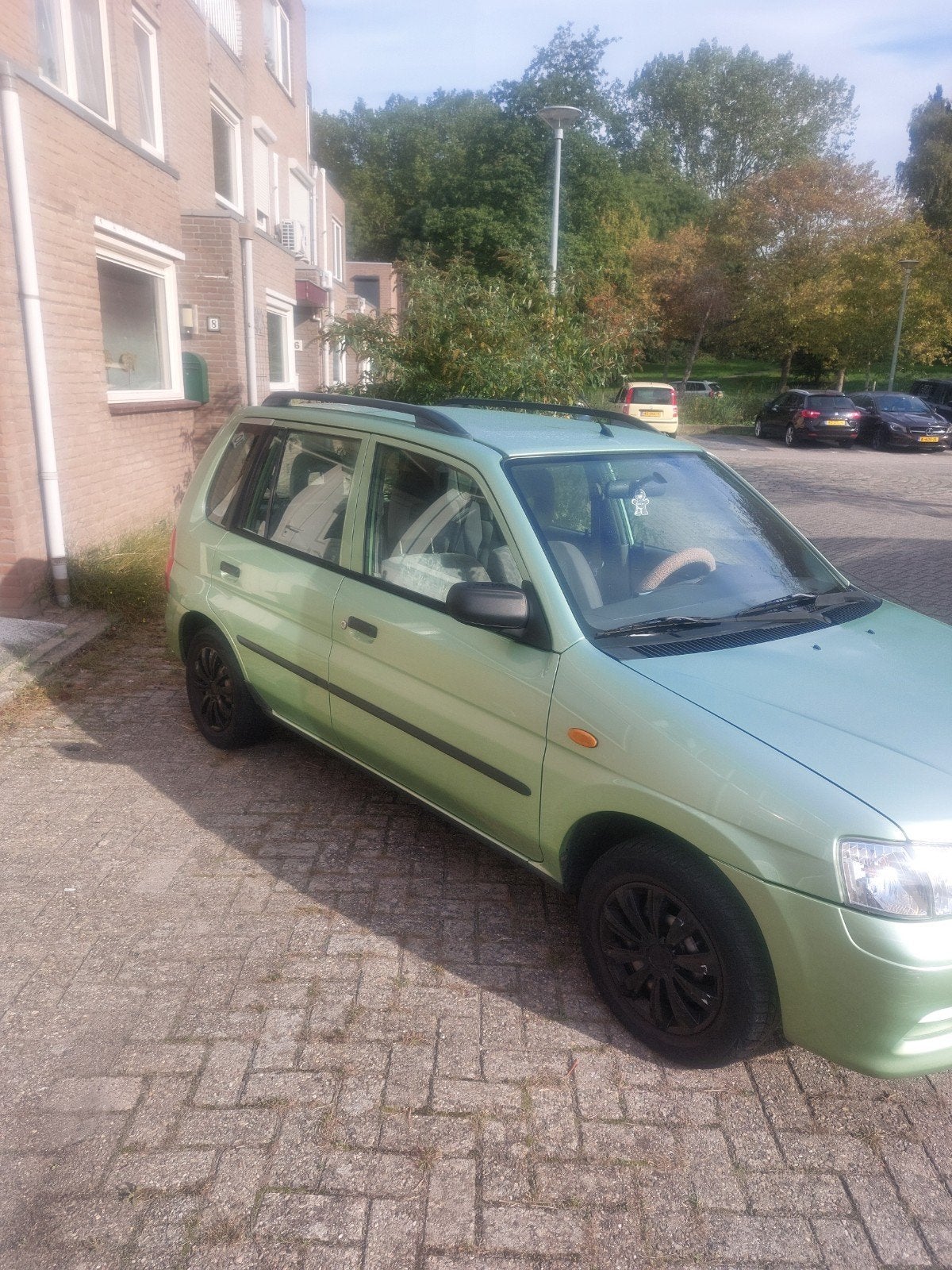 Mazda Demio 1.5 Touring AUT 2002 Groen, Auto's, 410 kg, Origineel Nederlands, Particulier, 900 kg