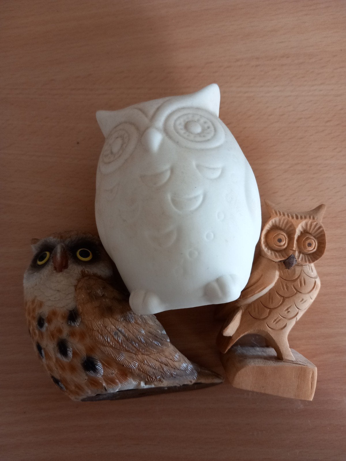 3 uilen beeldjes uilenbeeldjes, Verzamelen, Ophalen of Verzenden